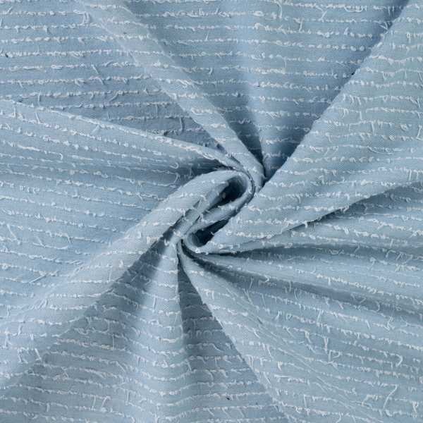 RESTSTÜCK 1,60m !!! - Denim - Fringe Vibe - light blue