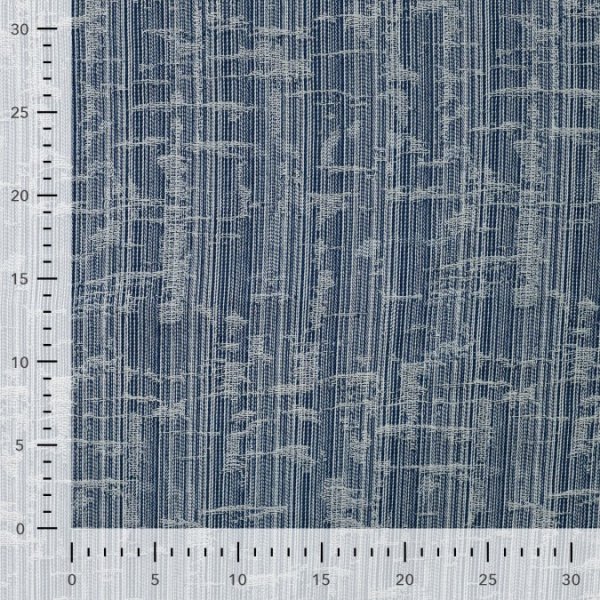Jacquard Denim - Gridlinie - blue