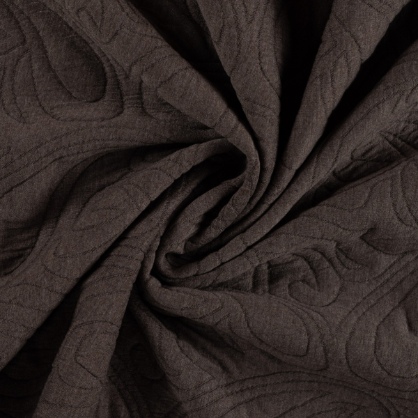 Jacquard - Paisley - 3D - dusty brown