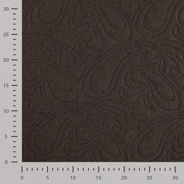 Jacquard - Paisley - 3D - dusty brown