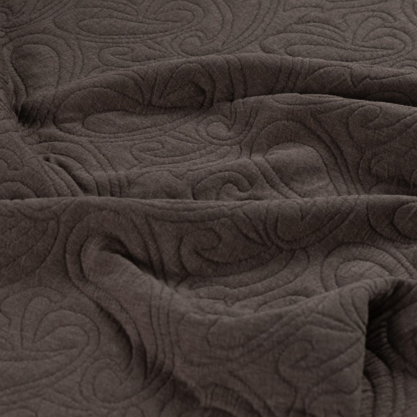 Jacquard - Paisley - 3D - dusty brown