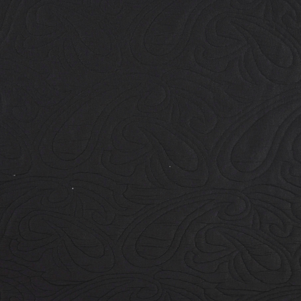 Jacquard - Paisley - 3D - black