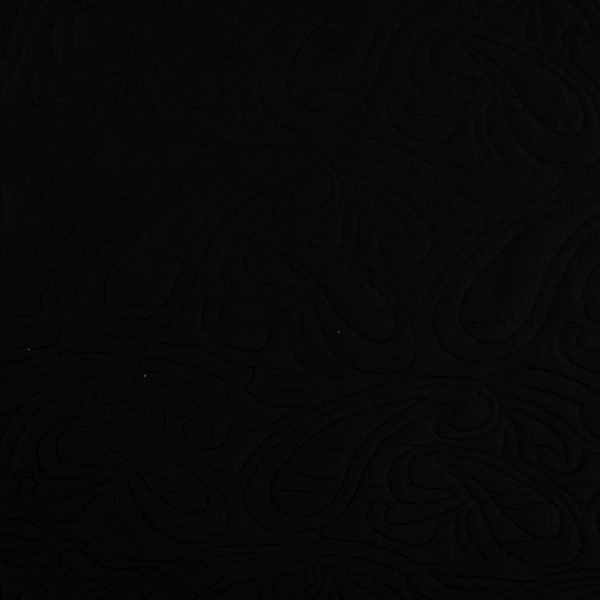 Jacquard - Paisley - 3D - black