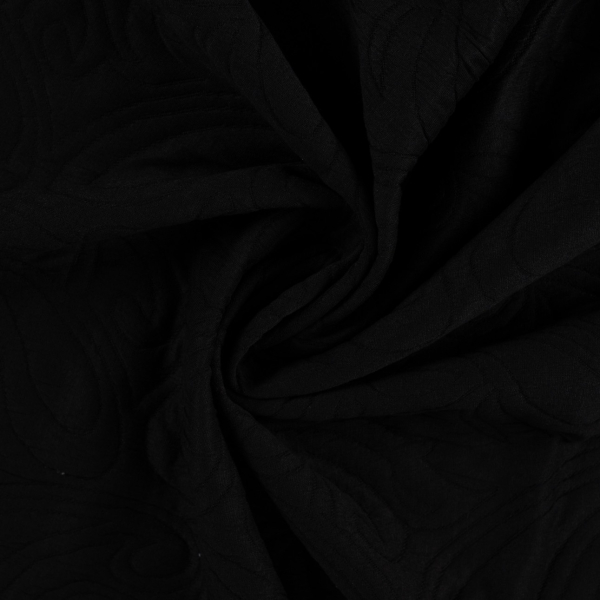 Jacquard - Paisley - 3D - black