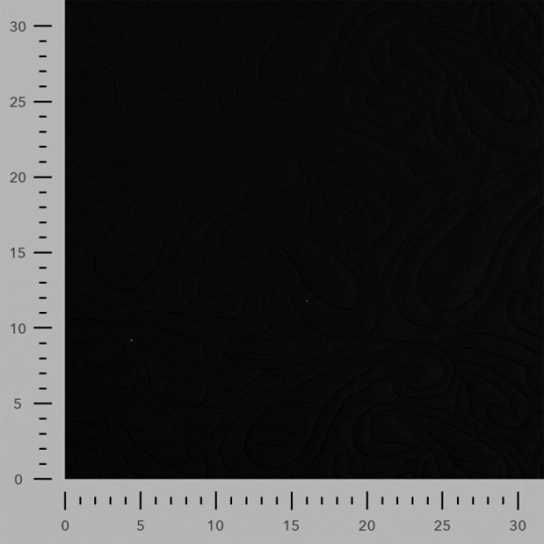 Jacquard - Paisley - 3D - black