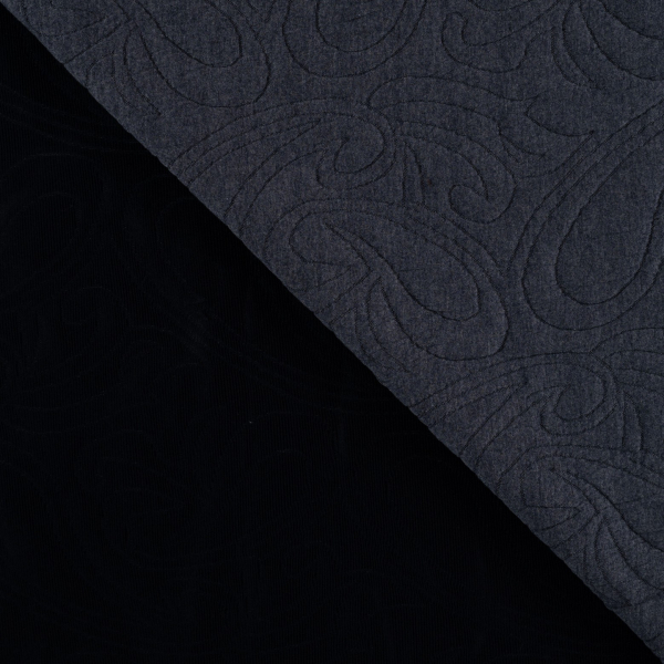 Jacquard - Paisley - 3D - navy
