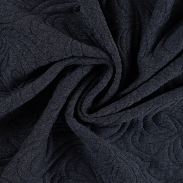 Jacquard - Paisley - 3D - navy