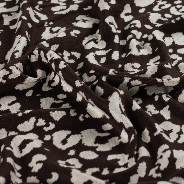 Heavy Jacquard - Leopard - dark brown