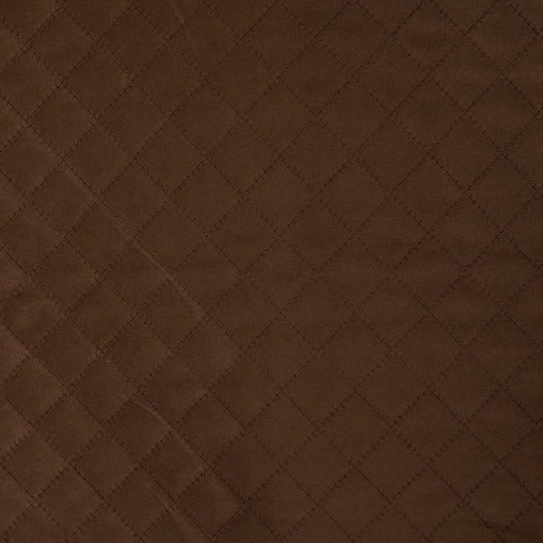 Scuba Suede - Wildlederoptik - gesteppt - Diamond - braun