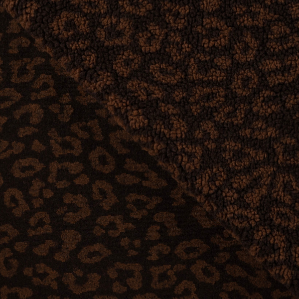 Teddy Plüsch - Mantelstoff - Luuk Leo - dark brown/brown