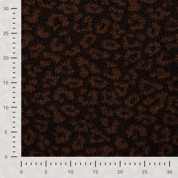 Teddy Plüsch - Mantelstoff - Luuk Leo - dark brown/brown
