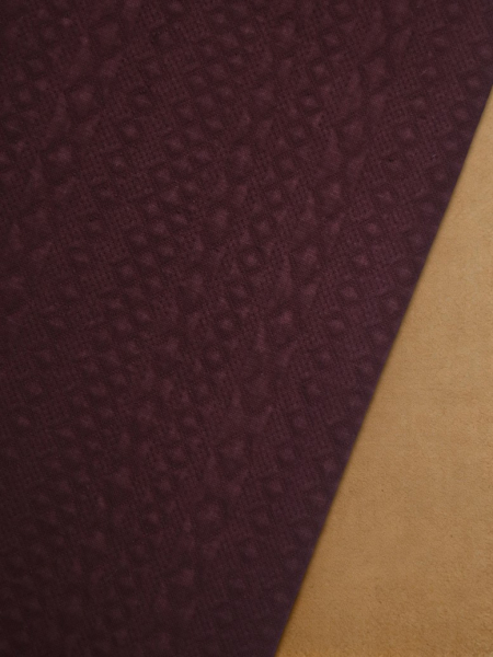 Bio Baumwoll Steppstoff - Reeta - mulberry - Mind the Maker