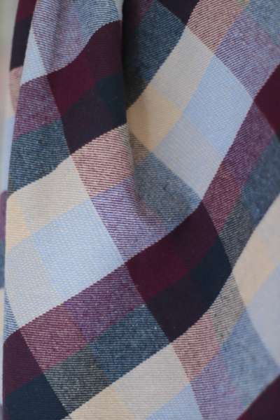 Struktur Baumwollstoff - Woodland Check - vero - Mind the Maker