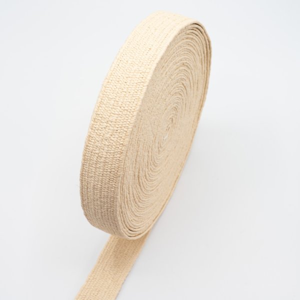 Gummiband - Bast - 40mm - uni - ecru