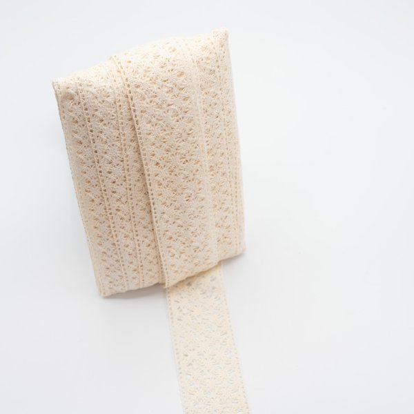 Lace Bordüre - Leana - 45mm - natur