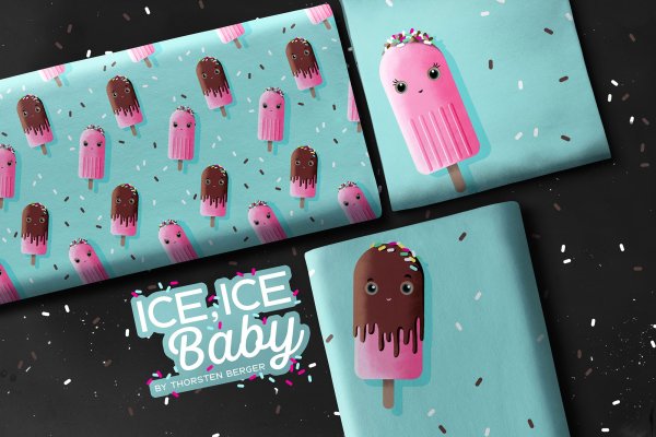 Jersey Panel - Ice Ice Baby - mint - Thorsten Berger - Swafing