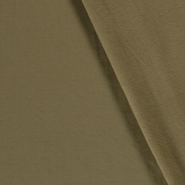 RESTSTÜCK 1,10m !!! - Viskosesweat - uni - khaki