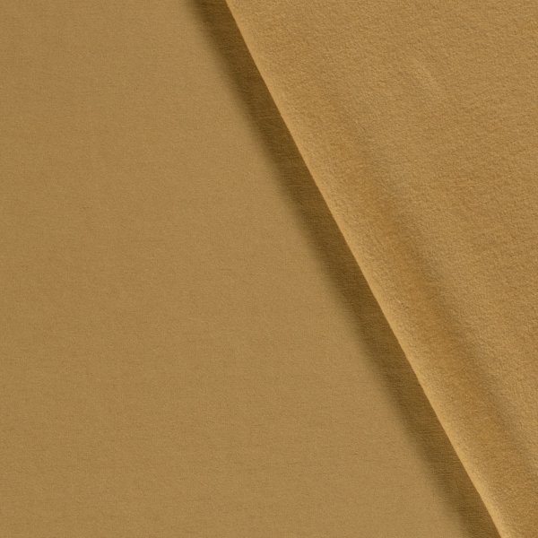 Viskosesweat - uni - ocker