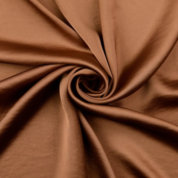 Satin - Futterstoff - karamel