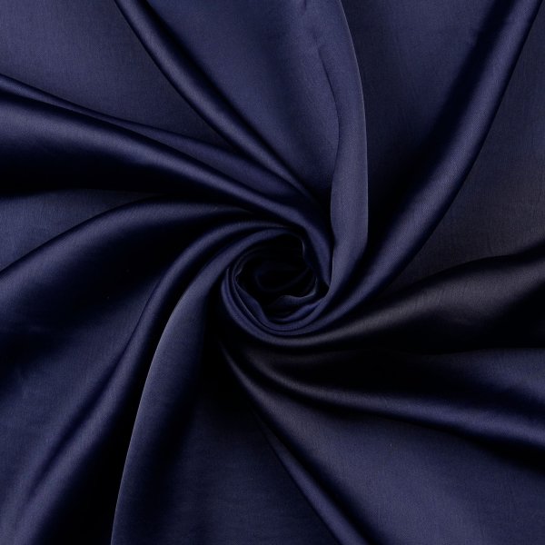 Satin - Futterstoff - navy