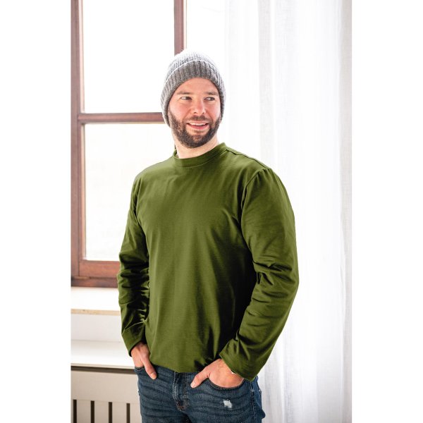 Heavy Viskosejersey - uni - olive