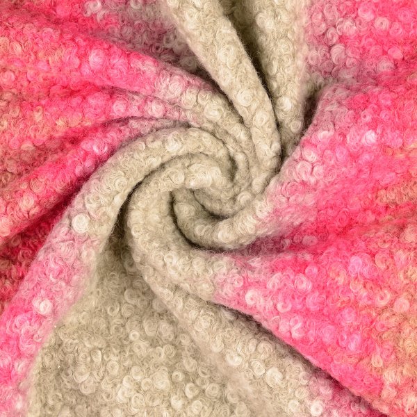 Mantel Bouclé - Joy - natur/pink