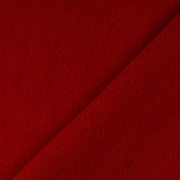 Wollfleece - uni - rot