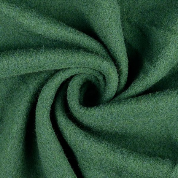 Wollfleece - uni - grün