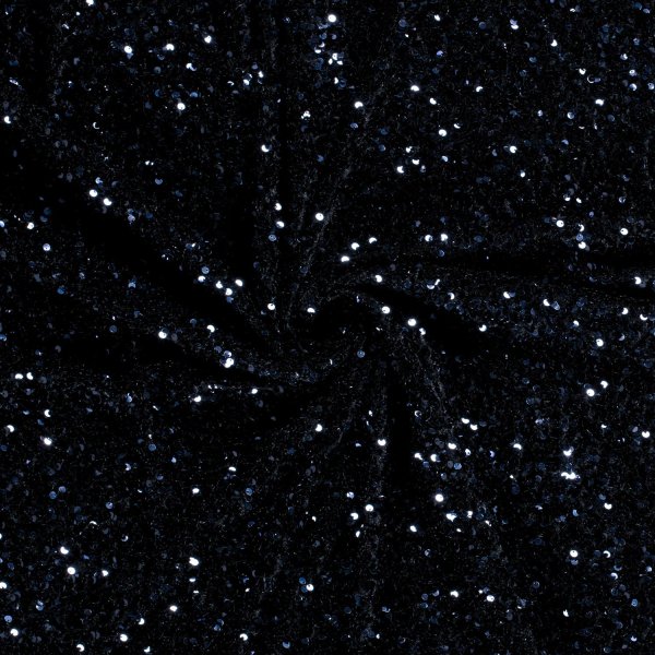 Paillettenstoff - marine