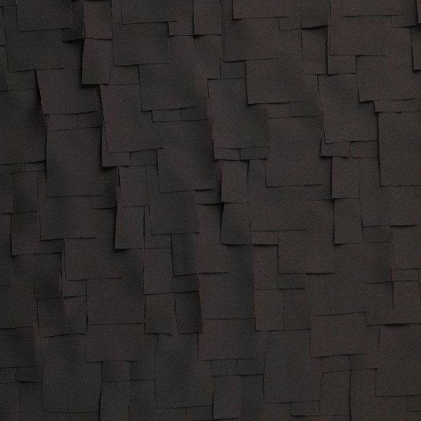 Chiffon - mit Fransen - black