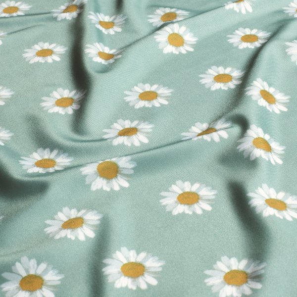 Badestoff Jersey - Marguerite - mint
