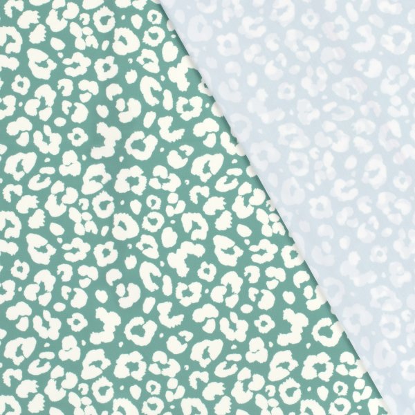 Badestoff Jersey - Panther Dots - altgrün