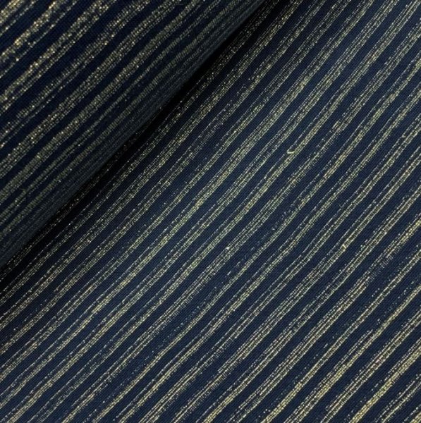 Bio Bündchen Vintage - Schlauch - A10 blue navy/gold - Albstoffe