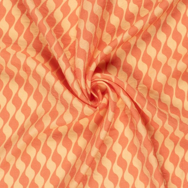 Viskose Twill - Hedda - orange/gelb