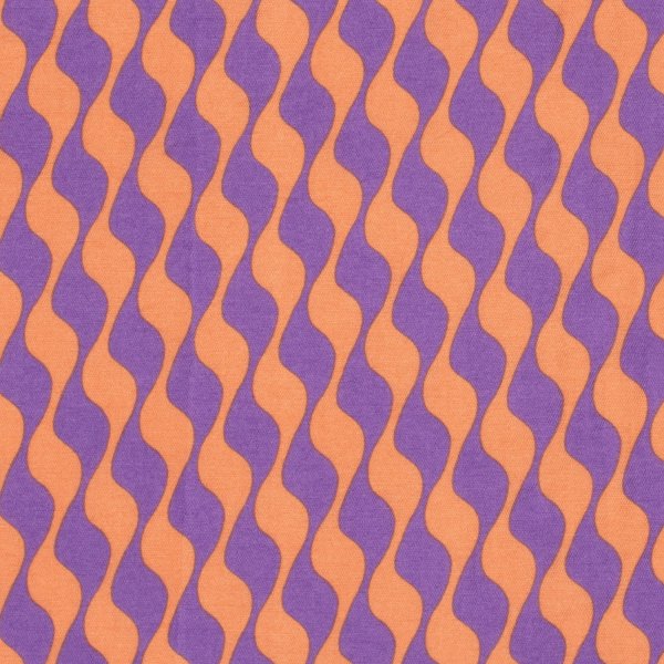 Viskose Twill - Hedda - violett/orange