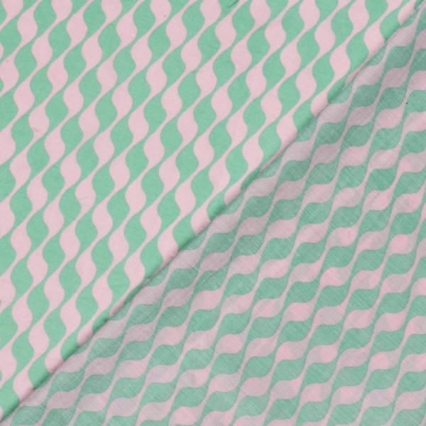 Viskose Twill - Hedda - mint/rosa