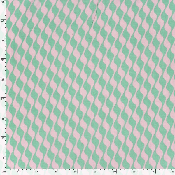 Viskose Twill - Hedda - mint/rosa