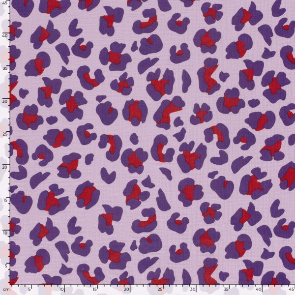 Musselin - Panther - lavendel