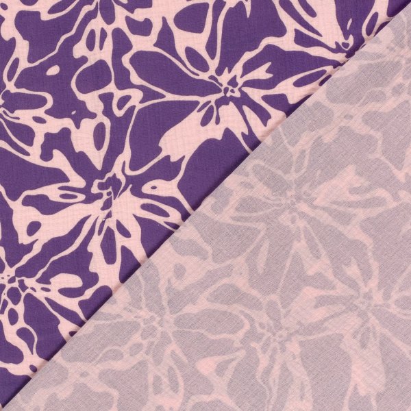 Musselin - Alenia - lila/rosa