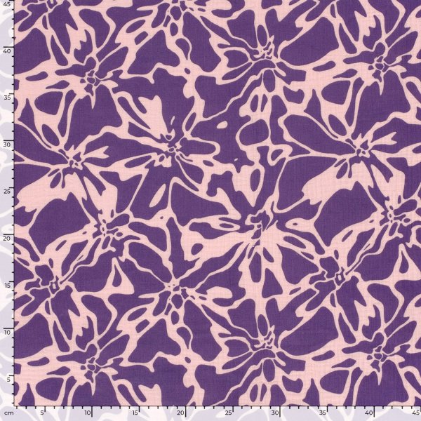 Musselin - Alenia - lila/rosa