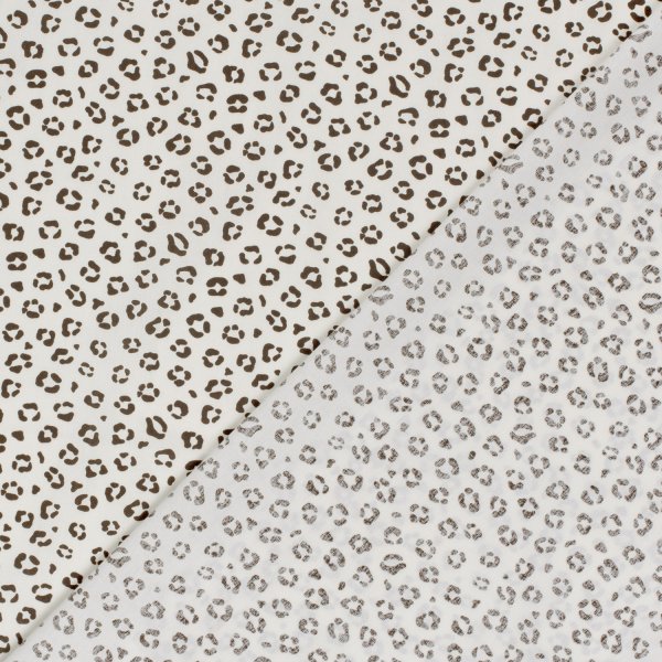 Baumwoll Popeline - Aulis Leo - ecru/braun