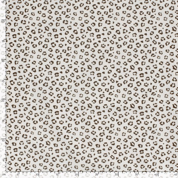 Baumwoll Popeline - Aulis Leo - ecru/braun