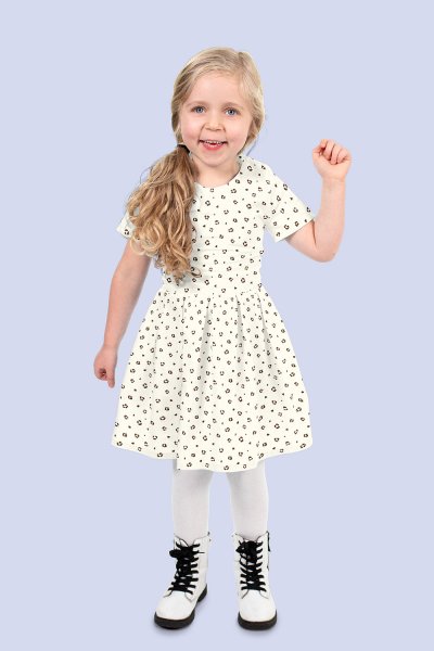 Baumwoll Popeline - Aulis Leo - ecru/braun