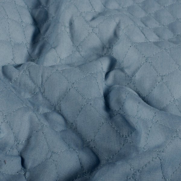 Baumwollstepper - Jeans Optik - light blue