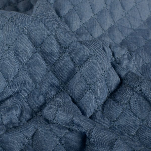 Baumwollstepper - Jeans Optik - medium blue