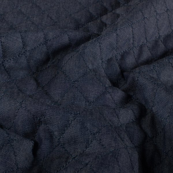 Baumwollstepper - Jeans Optik - dark blue