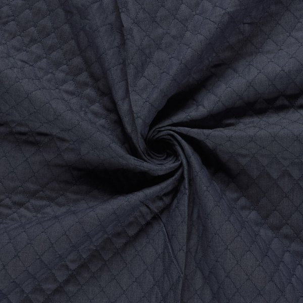 Baumwollstepper - Jeans Optik - dark blue