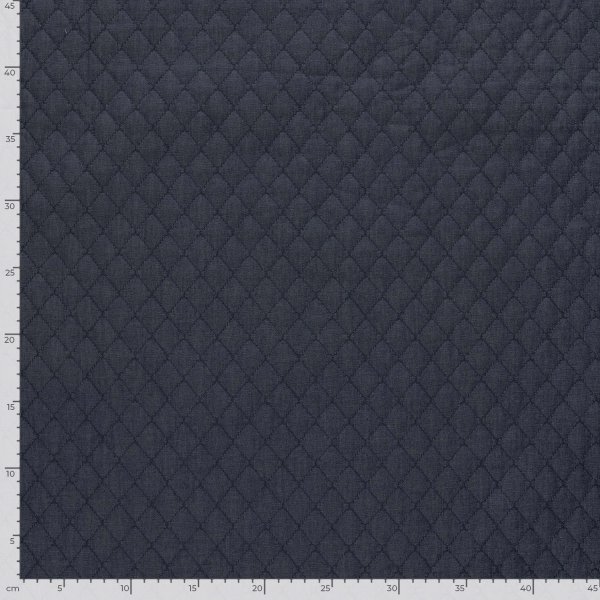 Baumwollstepper - Jeans Optik - dark blue