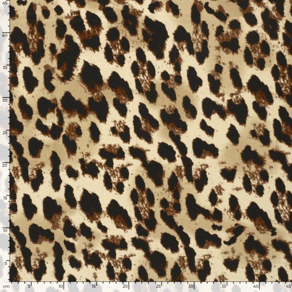 Viskosejersey - Jost Leo - beige/braun/schwarz