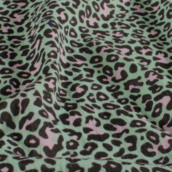 Musselin - Irmo Leo - mint/rosa/schwarz